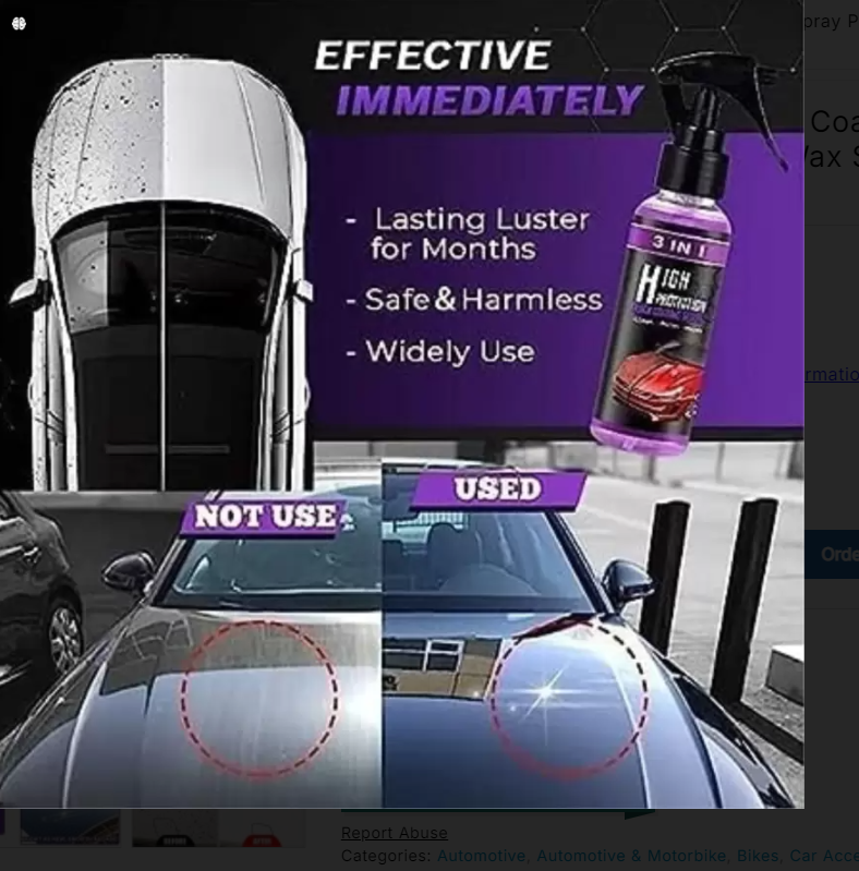 3in1 High Protection Quick Car Ceramic Coating Spray