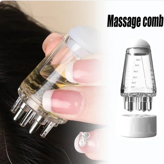 "Hair Oil & Scalp Massager Applicator Comb"