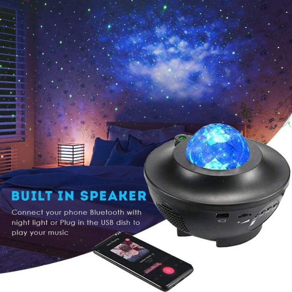 Galaxy Projector with Bluetooth Speaker – 2 In 1