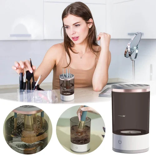 Makeup Brush Cleaner Machine – Portable & Silent Brush Cleaning Solution